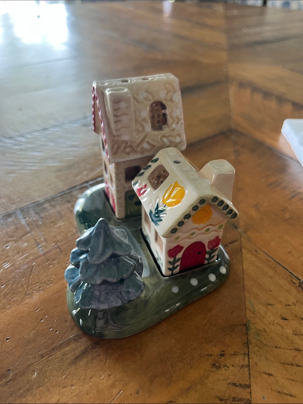 Hand-Painted Ceramic Cottage Salt & Pepper Shakers - Nathalie Lete for Anthro